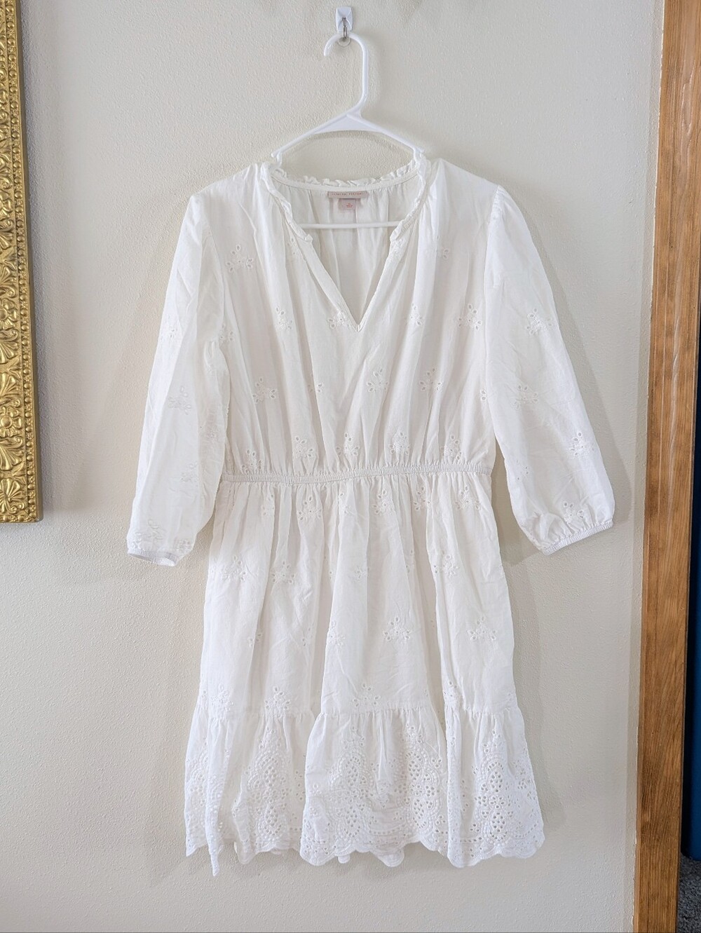 Cotton Eyelet Boho Dress